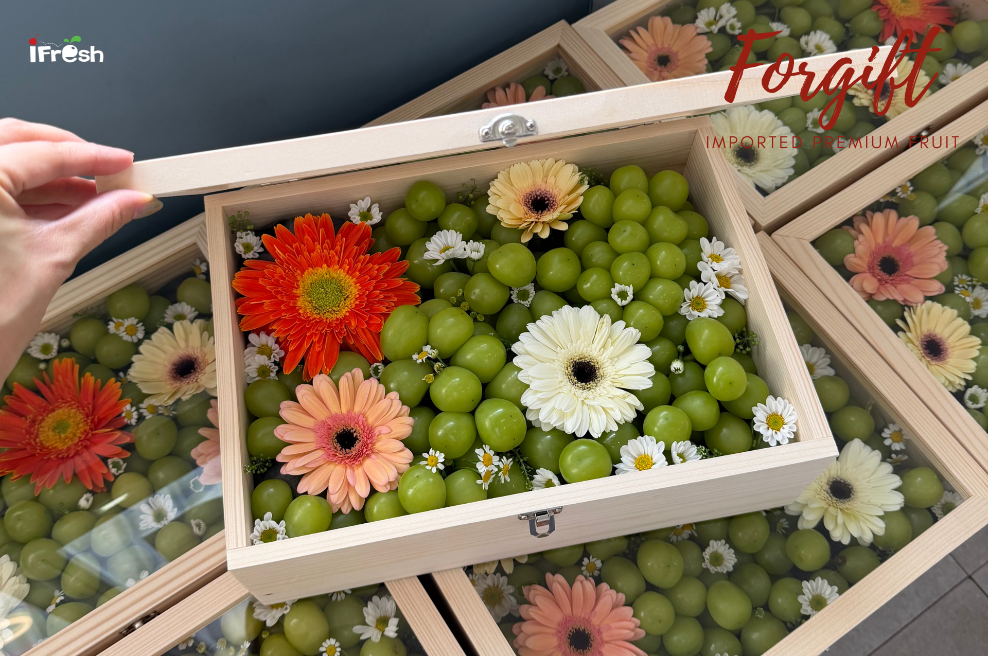 Wooden box banner